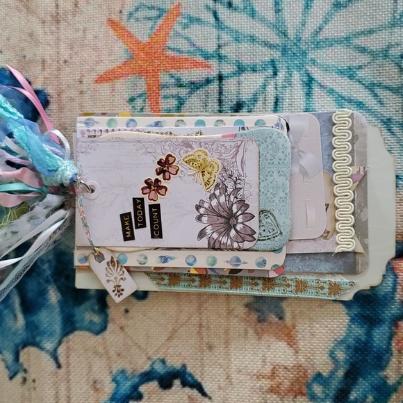 π2xHPπ"Make Today Count" Personal Shabby Chic Flip Journal - Picture 3 of 16